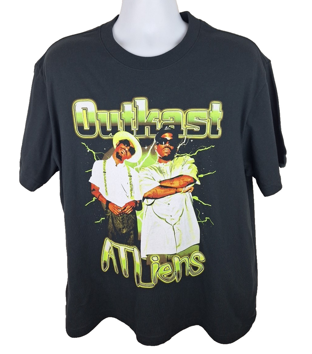 Official Outkast Atliens Rapper Black Tshirt Size Large